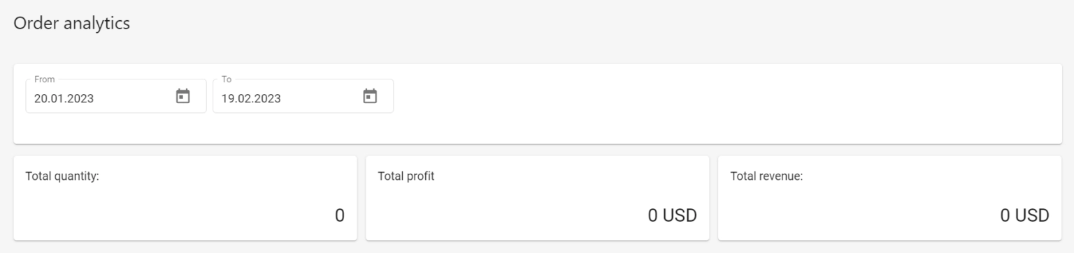 Order Analytics